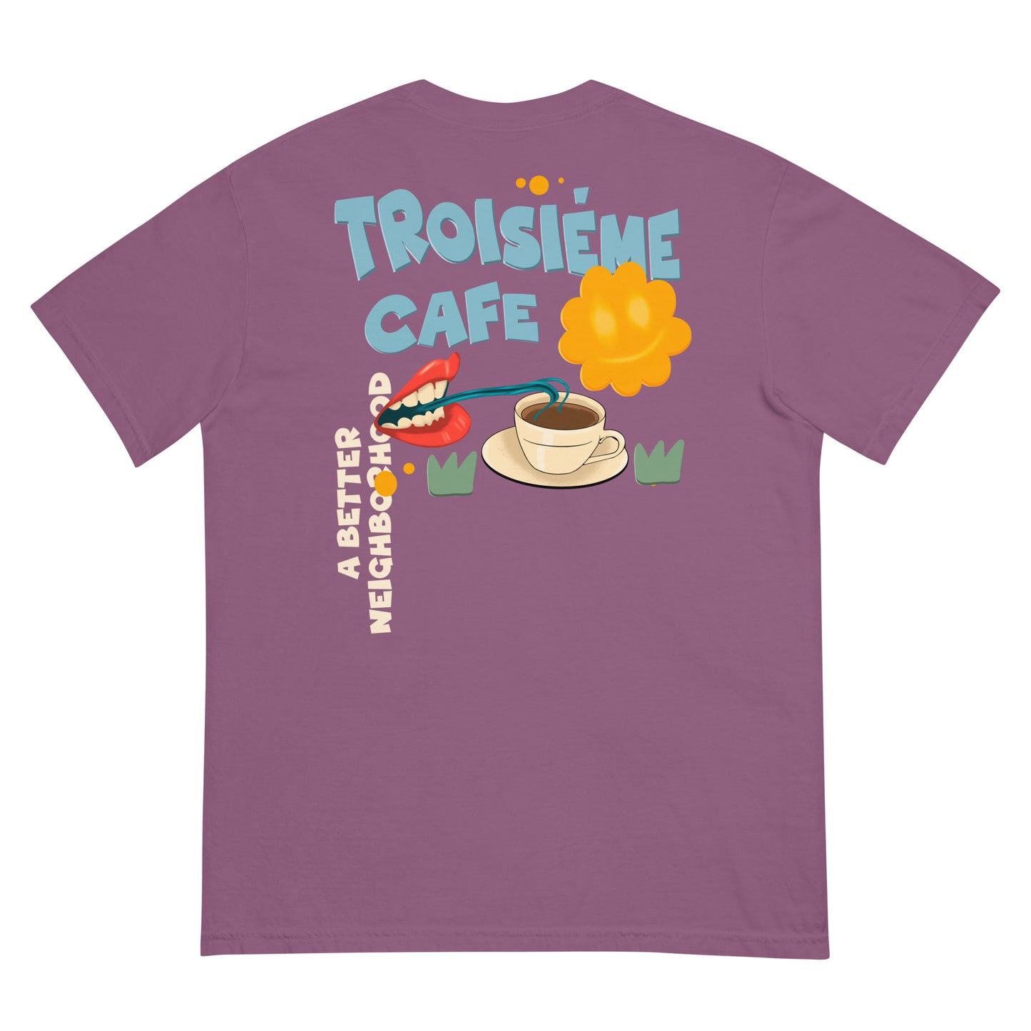 Men’s Garment Dyed Cartoon BCBN Tee