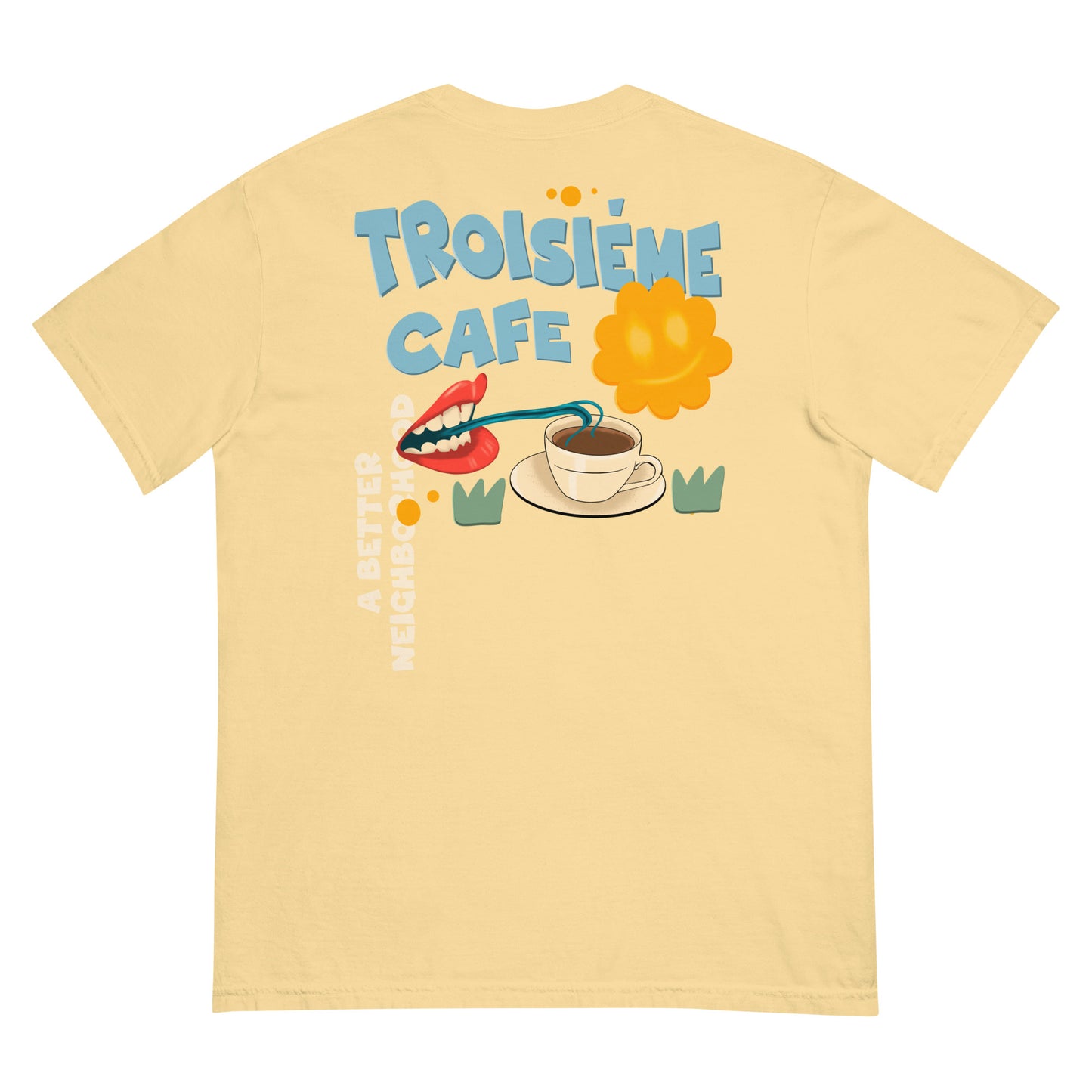 Men’s Garment Dyed Cartoon BCBN Tee