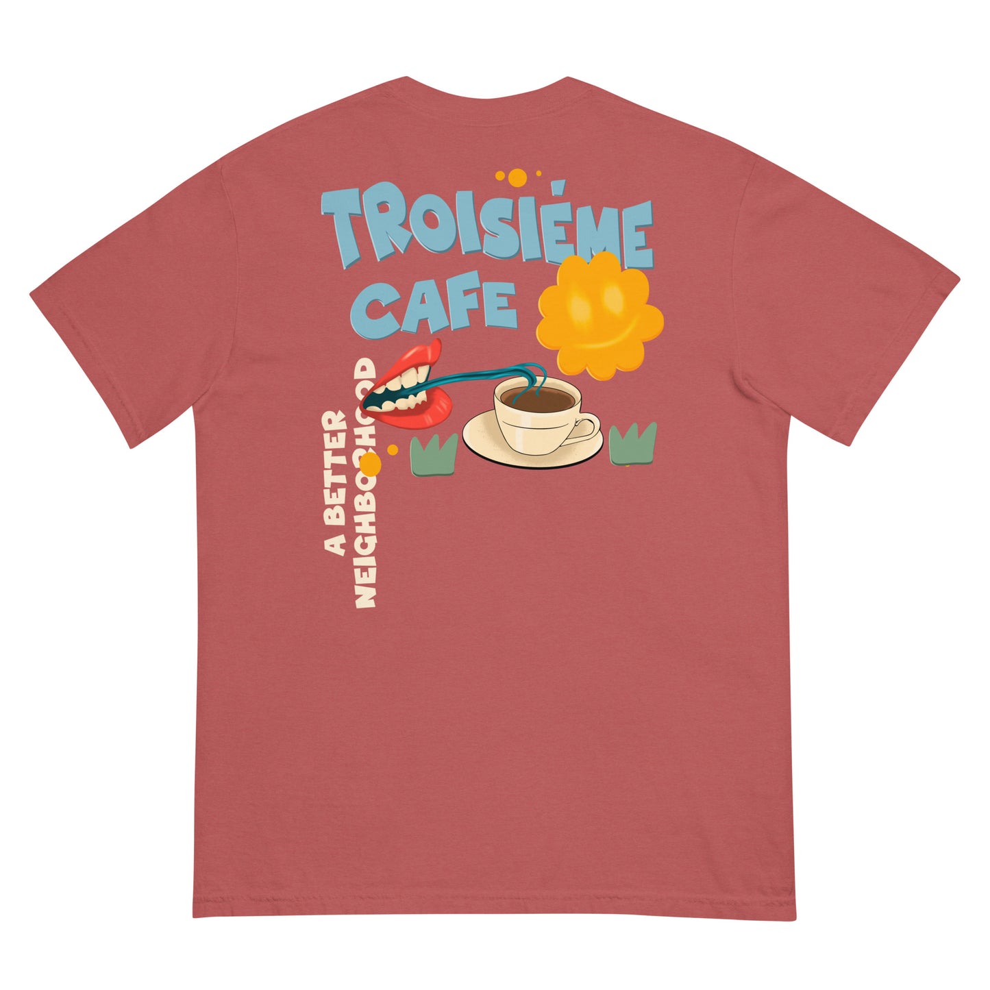 Men’s Garment Dyed Cartoon BCBN Tee