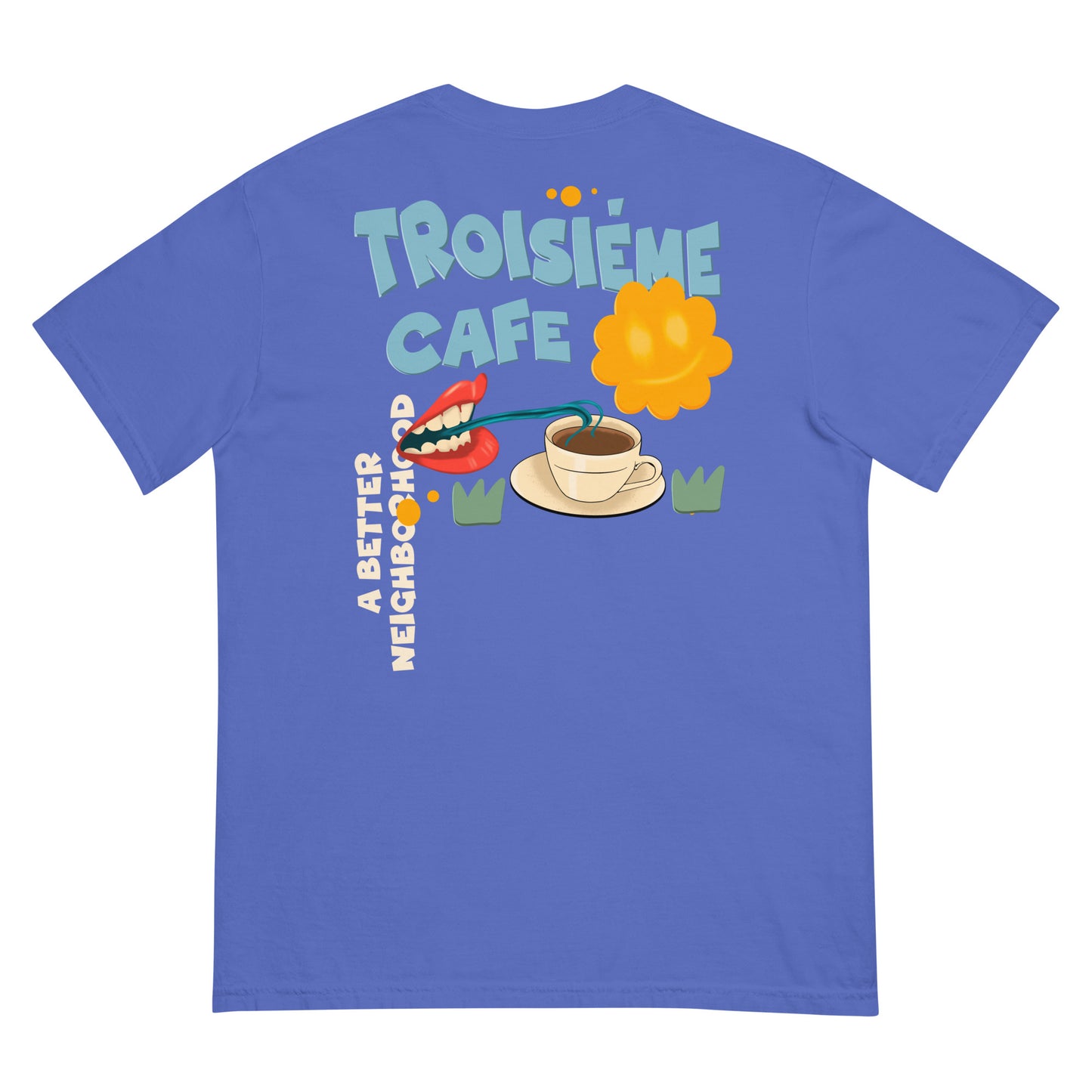 Men’s Garment Dyed Cartoon BCBN Tee