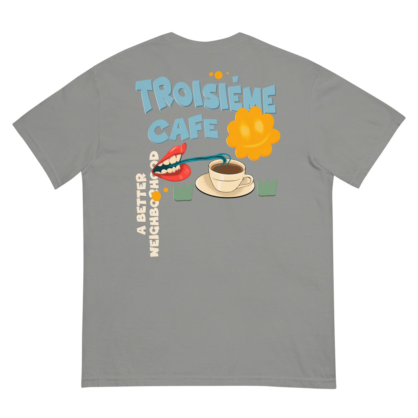 Men’s Garment Dyed Cartoon BCBN Tee