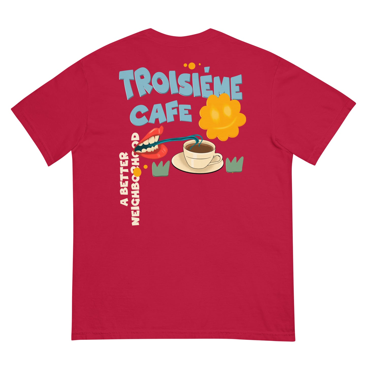 Men’s Garment Dyed Cartoon BCBN Tee