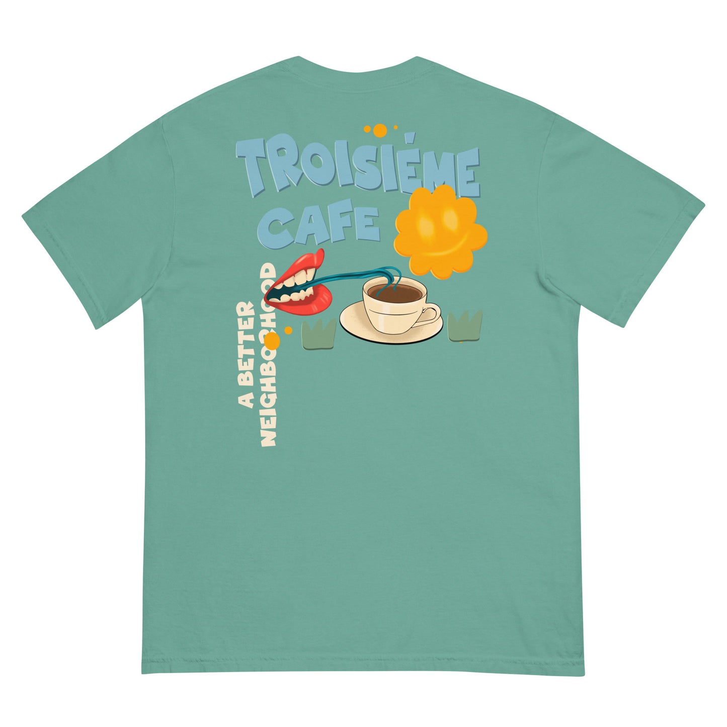 Men’s Garment Dyed Cartoon BCBN Tee