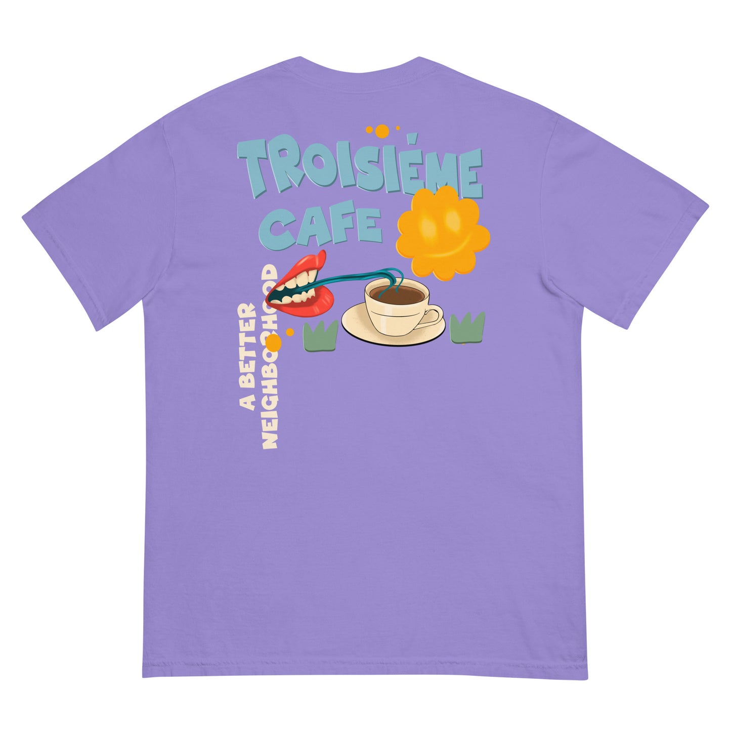 Men’s Garment Dyed Cartoon BCBN Tee