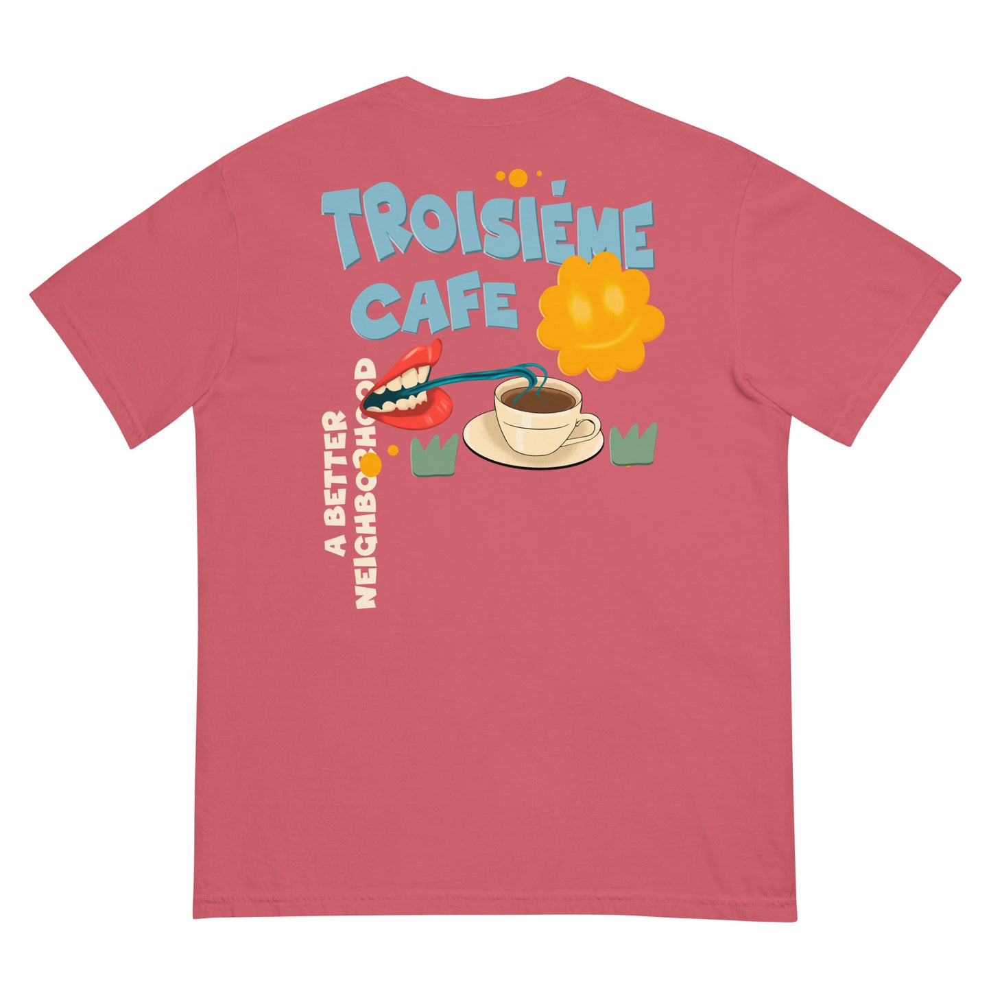 Men’s Garment Dyed Cartoon BCBN Tee