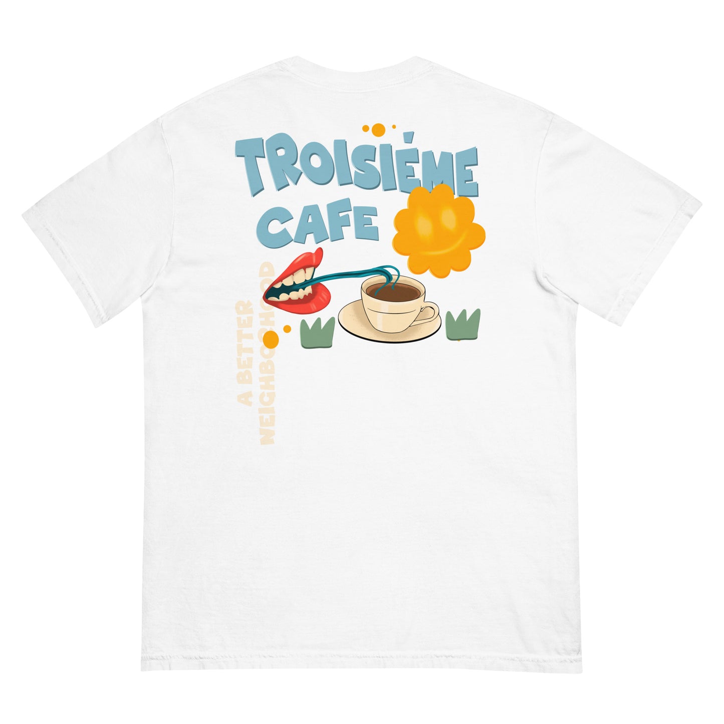 Men’s Garment Dyed Cartoon BCBN Tee